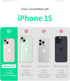 GOOSPERY Magnetic Door Bumper Compatible with iPhone 15 Case, Card Holder Wallet Easy Magnet Auto Closing Protective Dual Layer Sturdy Phone Back ...