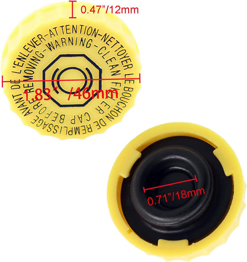 Brake Master Cylinder Reservoir Cap 4683656AB for Jeep Wrangler 2001-2017 for Dodge Journey 2009-2020...