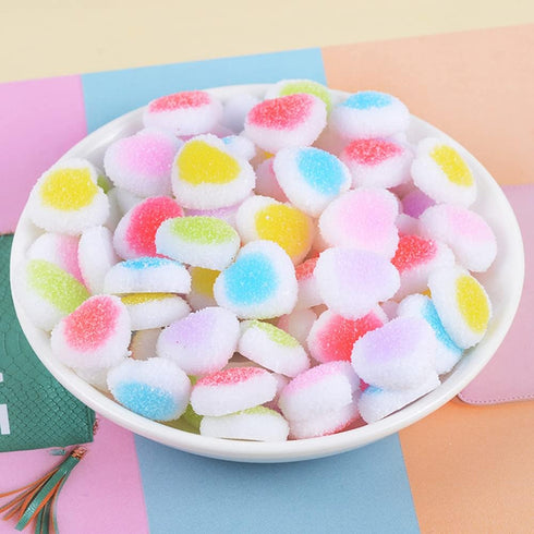 GBSTORE 50 Pcs Mix Fake Candy Resin Charm Flatback Embellishments Making Supplies for Cell Phone Case Scrapbooking Hair Clip Easter DIY Craft Maki...