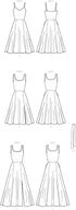 McCall's Misses' Fit and Flare Knit Dress Sewing Pattern Kit, Code M8215, Sizes 26W-28W-30W-32W, Multicolor...