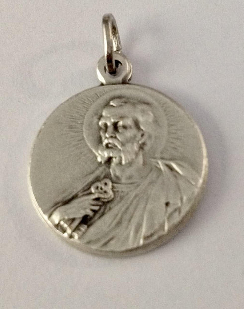 I G J Saint Peter The Apostle Silver Medal - The Patron Saints Medals...