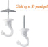 Hotop 6 Pieces Swag Ceiling Hooks Heavy Duty Swag Hanging Plants Toggle Hooks Chandeliers Wind Chimes Ornament Basket Hanger for Ceiling Installat...