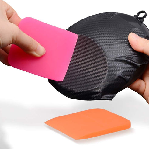 EHDIS Small Squeegee 2pcs Soft Rubber PPF Squeegee Wrapping Scraper for Curved Surfaces Vinyl Wrap Installation Tool,Vehicle Window Mirror Water W...