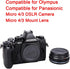 Rear Lens Cap & Body Cap Set Compatible for Panasonic GX9 GX85 Camera, for Olympus EM10II EM5II kit Micro 4/3 DSLR Camera + Micro 4/3 Mount Lens F...