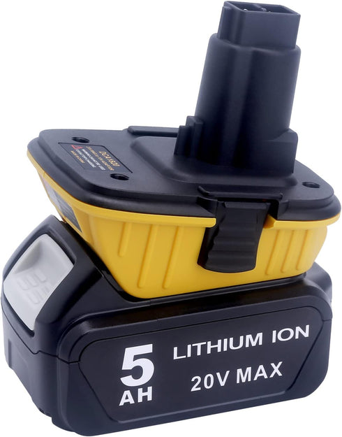 Lasica 2Pack DCA1820 18V to 20V Adapter Compatible with DEWALT 18V XRP Tools - Compatible with Dewalt 20V Max Battery DCB201 DCB203 DCB204 DCB206 ...
