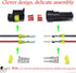 Way Car Waterproof Electrical Connector,16 AWG 2 pin Plug Auto Electrical Wire Connectors for Car, Truck, Boat, and Other Wire Connections.(5 Pack...