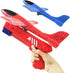 Boy Toys 2 Pack Airplane Launcher Toys, 2 Flight Modes Outdoor Throwing Foam Glider with Catapult Plane Gun Birthday Gift for 5+ Years Old Kid...