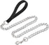7 Feet Chain Leash Chew Proof Metal Dog Leash with Soft Padded Handle.(6 Feet, Black)...