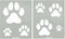 Aleks Melnyk No.61 Metal Stencils Paw Print for Painting on Wood, Tiger Print Stencil, Dog Paw, Puppy Paw, Small Cat Paw, Dog Footprint Stencil, P...