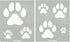 Aleks Melnyk No.61 Metal Stencils Paw Print for Painting on Wood, Tiger Print Stencil, Dog Paw, Puppy Paw, Small Cat Paw, Dog Footprint Stencil, P...