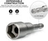 Utoolmart 1/4" Quick-Change Hex Shank 7mm Nut Setter Driver Drill Bit, 65mm Length, Metric No-magnetic 1 Pcs...