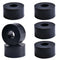 Multi Purpose Rubber Spacer 1 Inch OD x 3/8 Inch ID x 1/2 Inch Thickness, Rubber Washers 6pcs Anti Vibration Black Rubber Bushings Spacers for Scr...