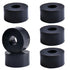 Multi Purpose Rubber Spacer 1 Inch OD x 3/8 Inch ID x 1/2 Inch Thickness, Rubber Washers 6pcs Anti Vibration Black Rubber Bushings Spacers for Scr...
