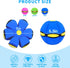 Dog Flying Disc Toy, Pet Toy Flying Saucer Ball with 3 Light for Dogs, Flying Saucer Ball Dog Toy Outdoor Toy Doggy Disc Ball, Outdoor Games Green...