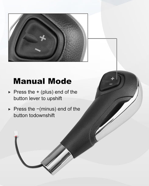 Gear Shift Knob Automatic Transmission Handle Shift with Button Fit for Chevrolet Trax Frosted 2013-2017 Fit for Chevrolet Sonic 2012 2013-2017 Ch...