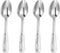 KEAWELL Premium 4-Piece Louis Hammered Spoons Set, 18/10 Stainless Steel, Set of 4, Fine Spoon Set with Squared Edge, Dishwasher Safe (6.4" Teaspo...