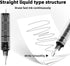 12 Pieces Rolling Ball Pens, Quick Dry Ink 0.5 mm Extra Fine Point Pens Liquid Ink Pen Rollerball Pens Black...