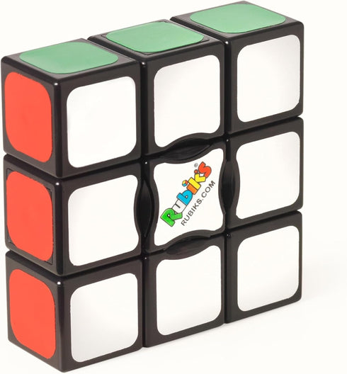 Rubik’s Edge, 3x3x1 Rubik’s Cube for Beginners Single Layer Puzzle Retro Educational Brain Teaser Travel Fidget Toy for Adults & Kids Ages 8+...