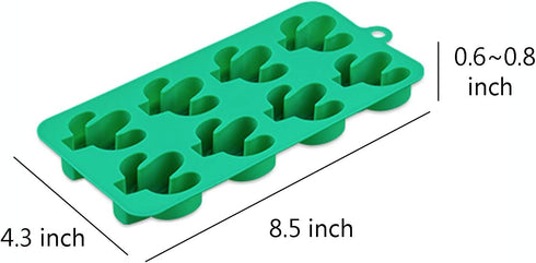KRLIFCSL Candy Molds Ice Cube Trays Chocolate Molds, Silicone Molds Including Cactus, Flamingo, Coconut Tree & Pineapple for Making Ice, Jelly, Ch...