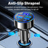 6-in-1 Multi-Port Car Charger with Voltage Detection, 2PD+3USB+QC3.0 Fast Charge Cigarette Lighter Plug Adapter Compatible with iPhone,Android,Sam...