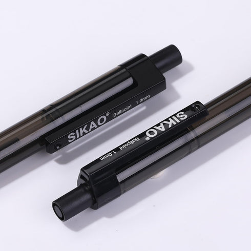 Black Pens Bulk, Ball Point Pens Black Smooth Writing Pens No Smear, Black Pens Ballpoint Pens Black Ink Pens Medium Point, Retractable Click Pens...