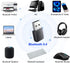 USB Bluetooth Adapter for PC, Bluetooth 5.4 Dongle Receiver, Plug and Play for Windows 11/10/8.1, Bluetooth Receiver & Transmitter for Bluetooth K...
