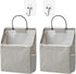 2 Pack Wall Hanging Storage Bag, Hanging Organizer Bag with Sticky Hook, Wall Organizer for Dormitory Bathroom Bedroom Kitchen (Grey)...