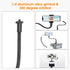 Gooseneck Camera Mount 11 inch Gooseneck Arm 1/4 20 Threaded Male Female Flexible Tube Arm Max 4.4 lbs Load Phone Holder for DSLR Tripod Security ...