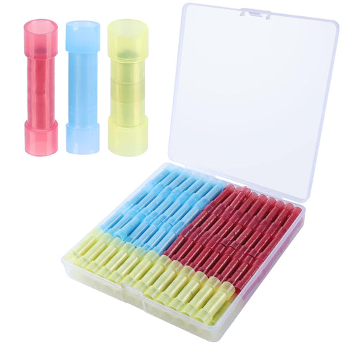 200pcs PA66 Nylon 22-10 AWG Wire Connectors Electrical Crimp Butt Connector Fully Insulated Splice Wire Terminals...