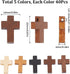 SUNNYCLUE 200Pcs Wood Cross Charms Pocket Crosses 0.87x0.55 inch Small Wooden Cross Charm Pendants Christmas Wood Craft Crosses Easter Holiday Min...