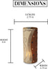 Pavilion Gift Company A Mother's Love-6" Glass Cylinder Candle Holder, Brown, Beige...