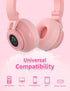Unicorn Kids Headphones for girls,Unicorn Bluetooth headphones Foldable for Girls Toddlers Tablet/phones/amazon fire,Light Up kids wireless headph...