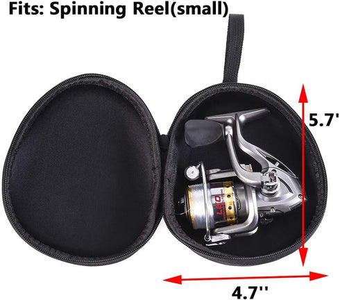 Fishing Reel Protective Case for Baitcasting Drum Spinning Raft Reels - Fishing Accessories Tackle Storage Bag Pouch with Strap...