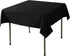 Cupuamon Square Tablecloth 52x52 inch Washable Polyester Fabric Table Cloth for Wedding Party Dining Banquet Decoration?52x52,Black?...