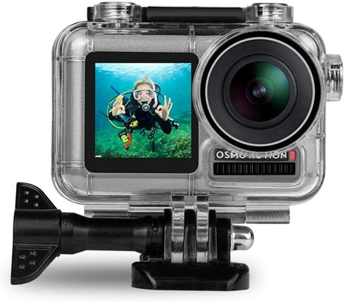FitStill Waterproof Case for DJI Osmo Action Camera, 45M Diving Housing Protective Shell Underwater Accessories Kit...