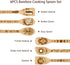 GLOBLELAND 6Pcs Magic Divination Bamboo Cooking Utensils Wooden Engraved Cooking Spoons Set Carving Kitchen Bamboo Spatula Set Wood Cooking Spoon ...