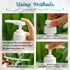 Gallon Pump Dispenser, Fits Most 1 Gallon Jugs and Containers 38/400 Snow Cone Syrup Pump Lid Top Replacement for Sanitizer, Lotion, Shampoo, Cond...