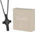 Cross Pendant for Car Rear View Mirror Decor Prayer Hanging Ornament Stainless Steel Celtic Knot Cross Necklace Men Boys Christian Gift (Black)...