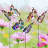 3 Pack Butterfly Decorative Garden Stakes,Outdoor Decorations Metal Yard Art Garden Stakes for Patio Yard Porch Decor...