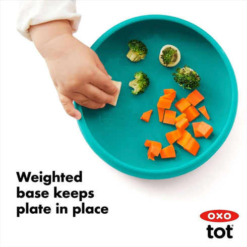 OXO Tot Silicone Plate Teal...