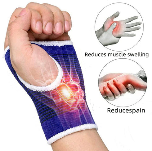 Palm Brace Wrist Support Sleeves (1 Pair), Everyday Use Wrist Brace, Compression Carpal Tunnel for Wrist Pain Relief, Fitness Gloves, Sports Glove...