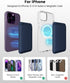Magnetic Phone Wallet for Apple MagSafe, Card Wallet Holder for iPhone 15 Pro Max/15 Plus/15 Pro/15, 14 Pro Max/14 Plus/14 Pro/14, 13 Pro Max/13 P...
