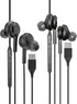 USB C Headphone with Microphone (2Pack) Compatible for Samsung Galaxy Z Flip S20 S21 S22 S23 Ultra Note 10 20 Pixel 7 Pro Type C Jack Wired Earbud...