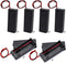 6Pcs AA Battery Holder with Leads Wires ON/Off Switch and Screw Cap Case Back Cover Connection 1.5V Battery Spring Clip Storage Box (1AA)...