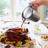 Double Insulated Gravy Boat - Stainless Steel Sauce Jug with Hinged Lid Hinged Lid Ideal for Gravy or Cream at Thanksgiving (750ML/26 OZ)...