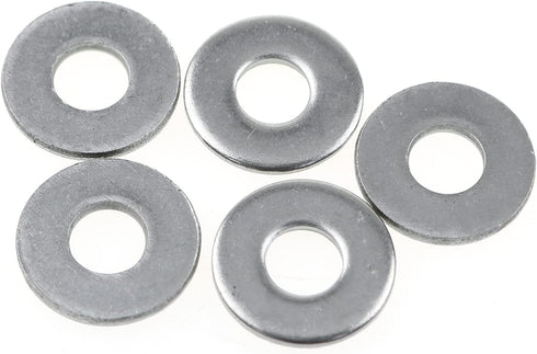 Flat Washer LUORNG 24pcs M6 16mm Outer Diameter 304 Stainless Steel Flat Washer Adjustment Hardware Fitting Accessories Metal Plain Gasket for Bol...