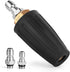 Pressure Washer Tips Turbo Nozzle, 4000PSI Max.5000PSI 360° Rotating Spray Pressure Washer Turbo Tips with 1/4” 3/8” Quick Connect for Garden Car ...