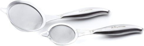 Jean-Patrique Stainless Steel Tea Strainer + Sifter for Baking - Set of 2 - Fine Mesh and Durable Construction...