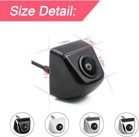 Backup Camera for Car, Waterproof Rear View Camera with Moveable Guideline, HD 960x720 Image Super Night Vision Car Backup Camera, 4 Layer Glass L...
