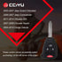 cciyu Remote Key Fob 2011-2014 Fit for Chrysler 200 2.4L 2011-2014 Fit for Chrysler 200 3.6L 4 Buttons KOBDT04A,2AOKM-CYV6,05179514AA,56038757AE,2...
